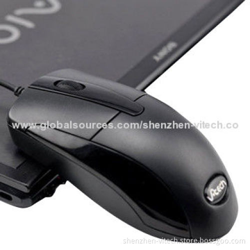 Hot Sale 3D Wired Optical Mouse, Black Color/USB Port, Good Price